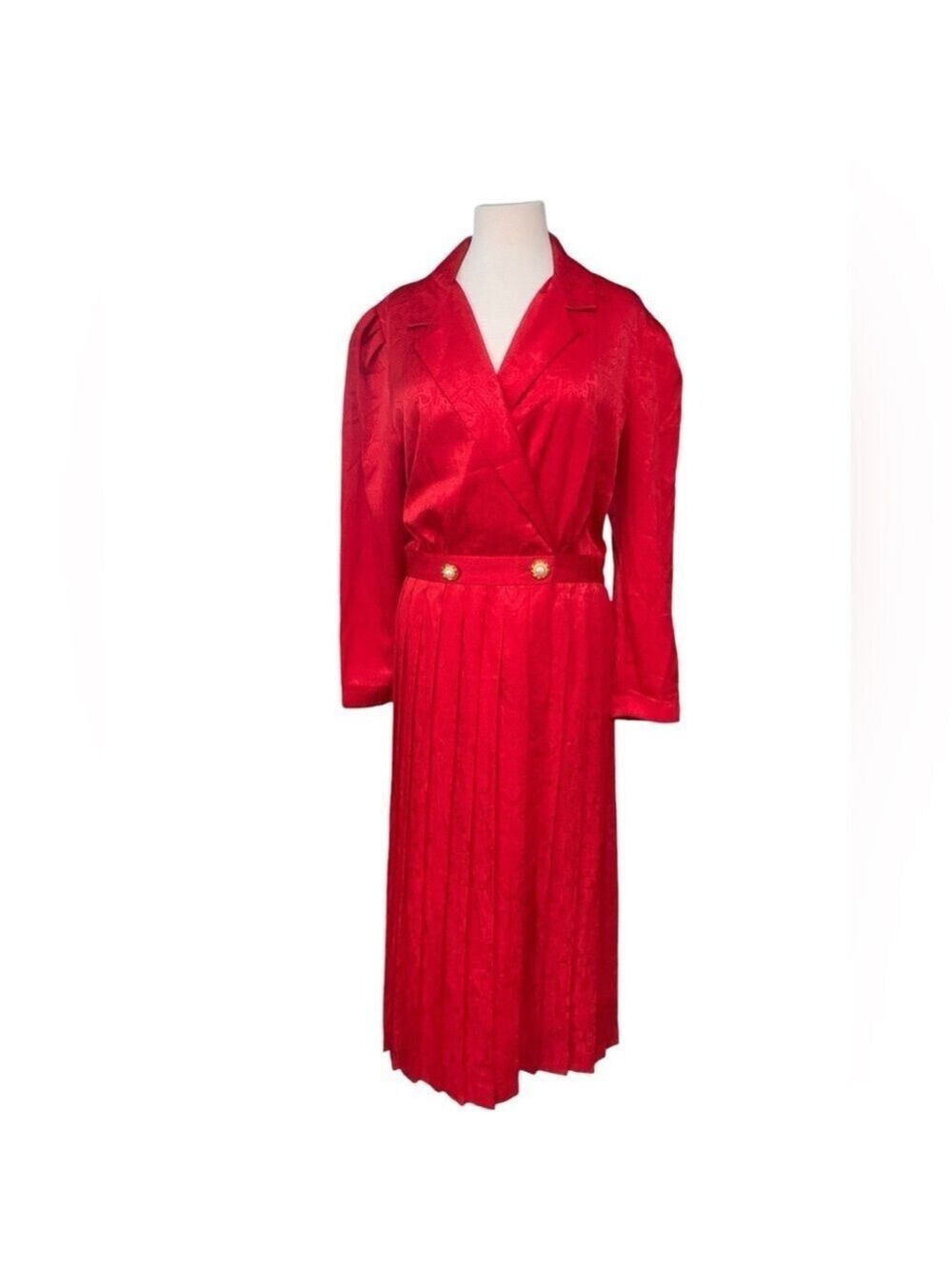 ❤️Vintage Maggy Boutique size 14 red pleated dress